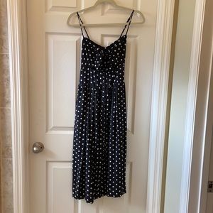 Black and white polka dot dress